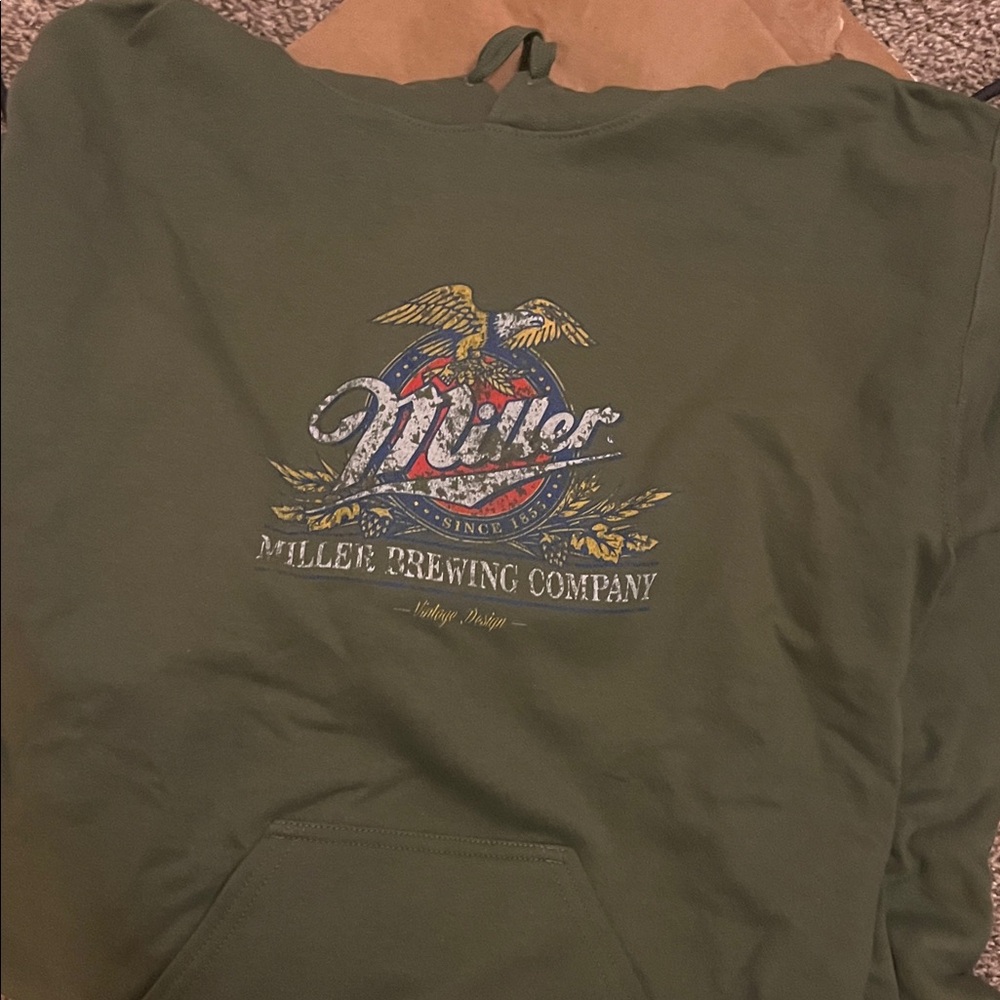 Miller Brewing Company Green Hoodie